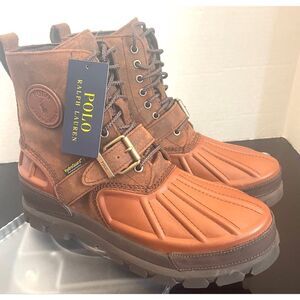 Polo by Ralph Lauren Brown Rain & Snow Boots Size 10.5 D NWT